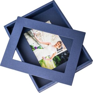 Passepartout cornice 13x18 cm blu