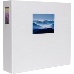 HNFD Album fotografico Lona lino bianco 1000 foto 34,5x33...