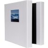 HNFD Album fotografico Lona lino bianco 1000 foto 34,5x33 cm 168 pagine nere
