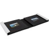 HNFD Album fotografico Lona lino bianco 1000 foto 34,5x33 cm 168 pagine nere