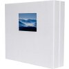 HNFD Album fotografico Lona lino bianco 1000 foto 34,5x33 cm 168 pagine nere