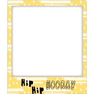Cornice magnetica Hip Hip HOORAY 10x10 cm