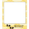 Cornice magnetica Hip Hip HOORAY 10x10 cm