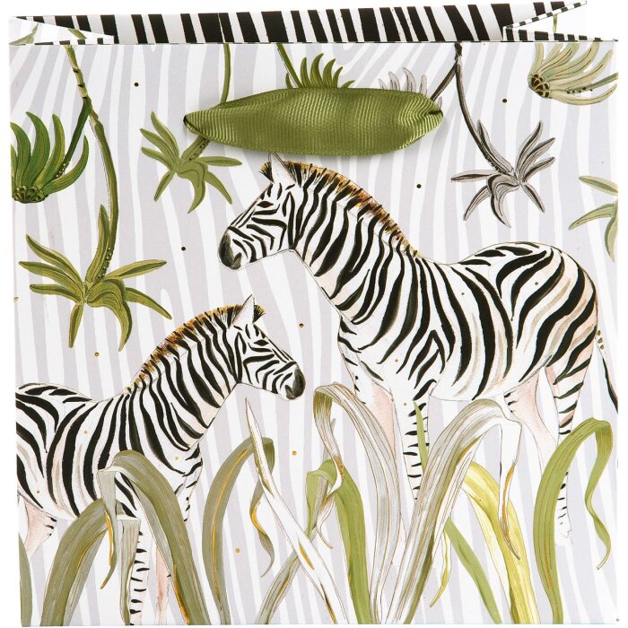 Borsa regalo Wild Life Zebra 18x18x8 cm