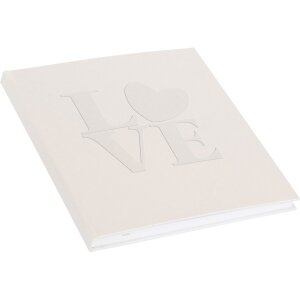 Libro doro Libro degli ospiti Amore bianco 23x25 cm 176...
