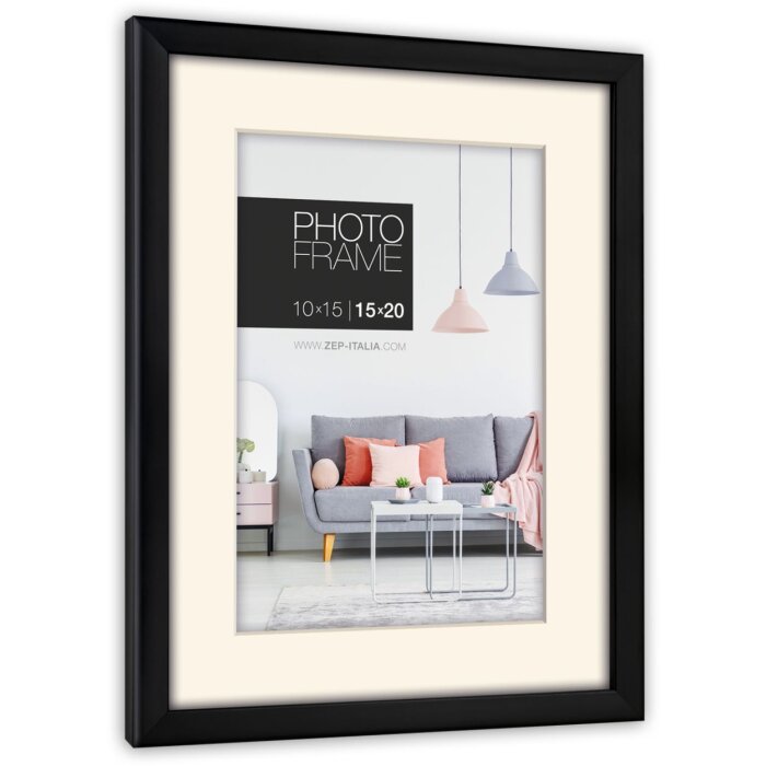 ZEP Cornice per quadri Edison 20x30 cm nero