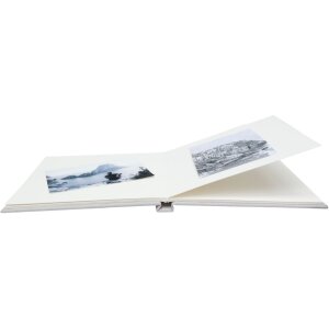 Album fotografico in lino Deknudt A66DF7 30x30 cm Grigio