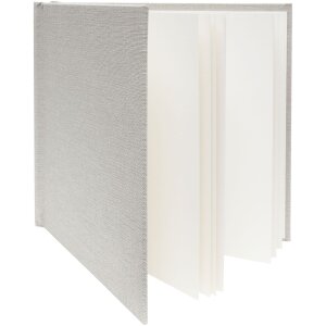 Album fotografico in lino Deknudt A66DF7 30x30 cm Grigio