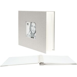 Album a vite Deknudt A66DH740SI Copertina in lino grigio...