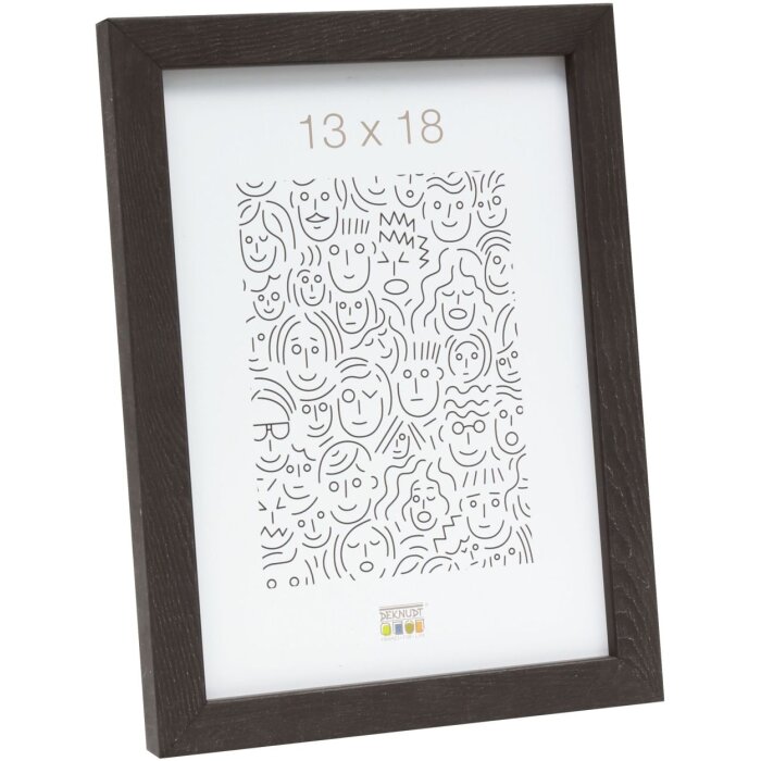 S43AH Cornice in legno Deknudt 24x30 cm nero