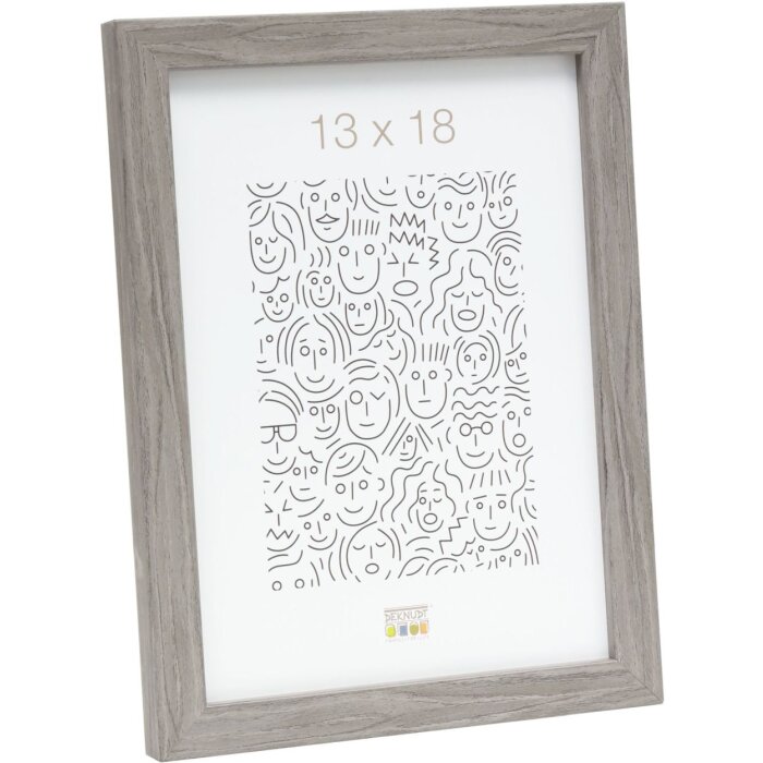 S43AH Cornice di legno Deknudt 15x15 cm Grigio