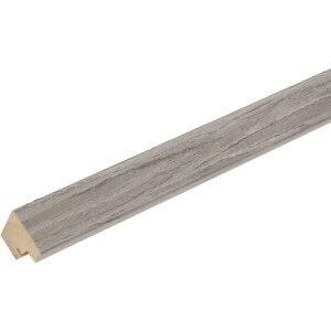 S43AH Cornice di legno Deknudt 15x15 cm Grigio