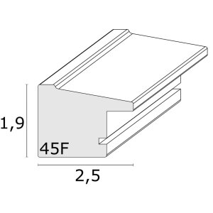 S45FD2 Cornice in plastica 21x29,7 cm argento