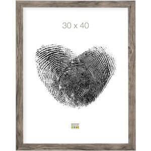 Cornice in legno Deknudt S45RH7AR grigio-beige 10x15 cm vetro antiriflesso