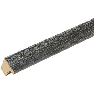 Cornice di legno S45RL grigio 15x15 cm