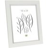 Cornice in bianco con bordo interno argentato 21x29,7 cm