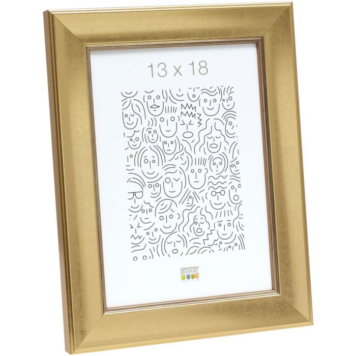Cornice di legno S45YA1 oro 10x15 cm vetro normale