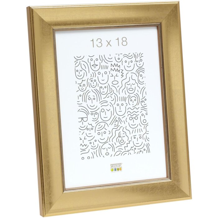 Cornice di legno Deknudt S45YA1 oro 24x30 cm Vetro antiriflesso