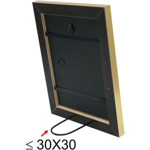 Cornice di legno Deknudt S45YA1 oro 24x30 cm Vetro antiriflesso