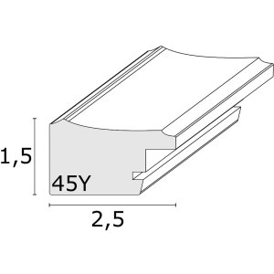 Cornice di legno Deknudt S45YA1 oro 24x30 cm Vetro antiriflesso