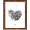 Cornice in legno S46EA3 Bordo oro 18x24 cm Vetro antiriflesso