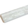 Cornice in legno S46E bordo argento 30x40 cm vetro bianco antiriflesso