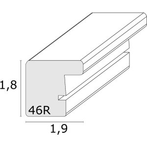 Cornice S46RH7 grigio-marrone 10x15 cm