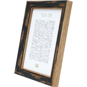Cornice di legno S46TG nero 15x20 cm