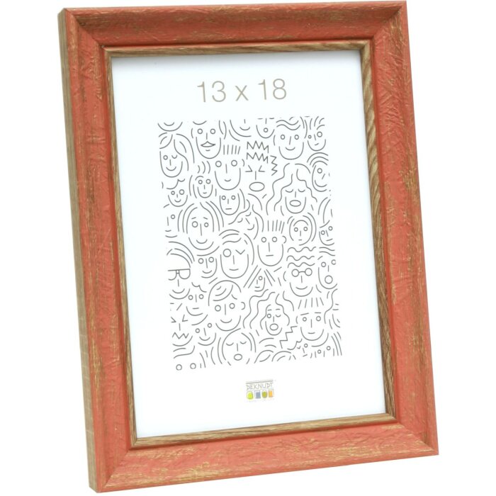Cornice di legno S46TG rosa 10x15 cm
