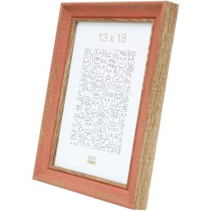 Cornice di legno S46TG rosa 10x15 cm
