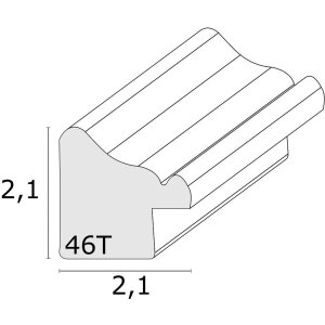 Cornice di legno S46TG rosa 10x15 cm
