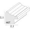 Cornice di legno S46TG rosa 13x18 cm