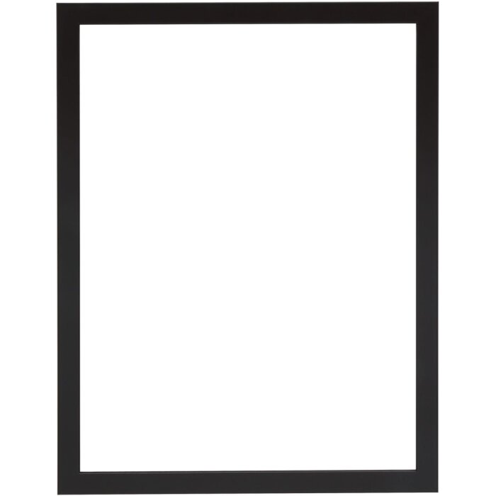 Cornice su tela S46V nero 30x45 cm