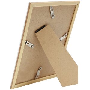 Cornice in plastica S46WG bordo bianco naturale 13x18 cm