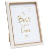 Cornice in plastica S46WG bordo bianco naturale 13x18 cm