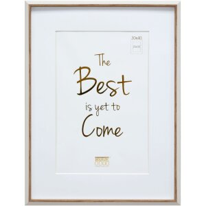 Cornice in plastica S46WG bordo bianco naturale 18x24 cm