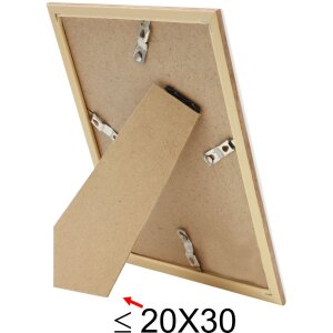 Cornice in plastica S46WG bordo bianco naturale 18x24 cm