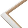 Cornice in plastica S46WG bordo bianco naturale 18x24 cm