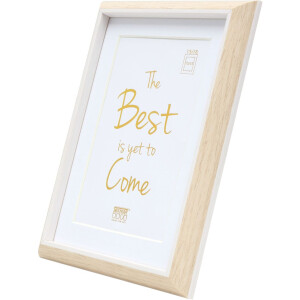 Cornice in plastica S46WG bordo chiaro naturale bianco 10x15 cm