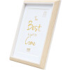 Cornice in plastica S46WG bordo chiaro naturale bianco 10x15 cm