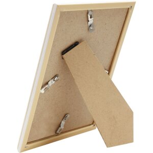 Cornice in plastica S46WG bordo chiaro naturale bianco 18x24 cm