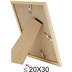 Cornice in plastica S46WG bordo chiaro naturale bianco 20x30 cm
