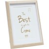 Cornice in plastica S46WG bordo chiaro naturale bianco 20x30 cm