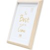 Cornice in plastica S46WG bordo chiaro naturale bianco 20x30 cm