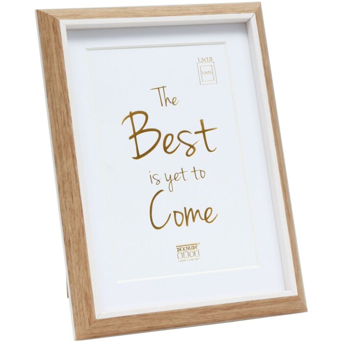 Cornice in plastica S46WG bordo naturale bianco 10x15 cm