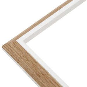 Cornice in plastica S46WG bordo naturale bianco 10x15 cm