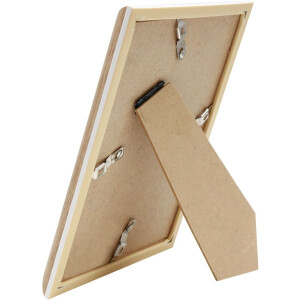 Cornice in plastica S46WG bordo naturale bianco 10x15 cm