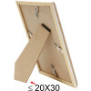 Cornice in plastica S46WG bordo naturale bianco 10x15 cm