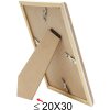 Cornice in plastica S46WG bordo naturale bianco 13x18 cm