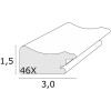 Cornice S46XF bianca 20x30 cm